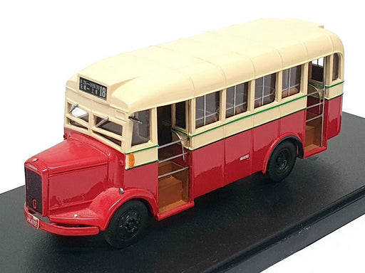 P&T Model 1/76 Scale B0016 - Dennis Pax Kowloon Motor Bus - Red/Cream