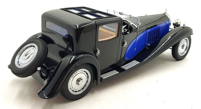 Bauer 1/18 Scale 3293-J4 - Bugatti Royale Coupe De Ville - Blue/Black