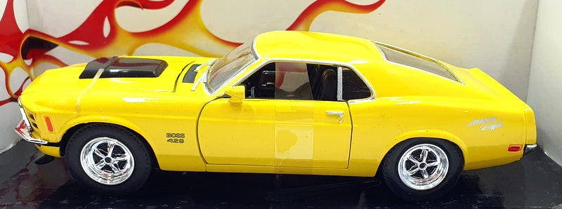 Motor Max 1/24 Scale Diecast 73200 - 1970 Ford Mustang Boss 429 - Yellow