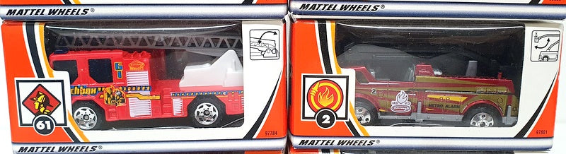 Matchbox Diecast SET6002 - Set Of 6 Fire Engine Vehicles Dennis