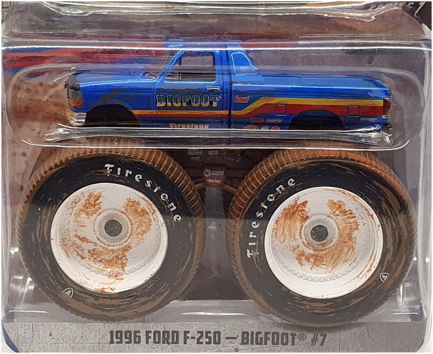 Greenlight 1/64 Scale 49070-F #7 - 1996 Ford F-250 Truck Bigfoot - Blue