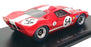 Spark 1/43 Scale UK008 - Ford GT40 BOAC 6Hr 1967 #54 Charlton/Crabbe - Red/White