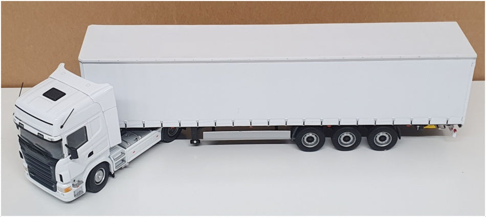 Universal Hobbies 1/50 Scale 5620U - Scania R Liner Trailer Truck - White