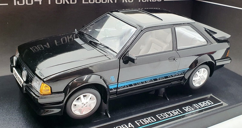 Sunstar 1/18 Scale Diecast 4962R - 1984 Ford Escort MK3 RS Turbo - Black