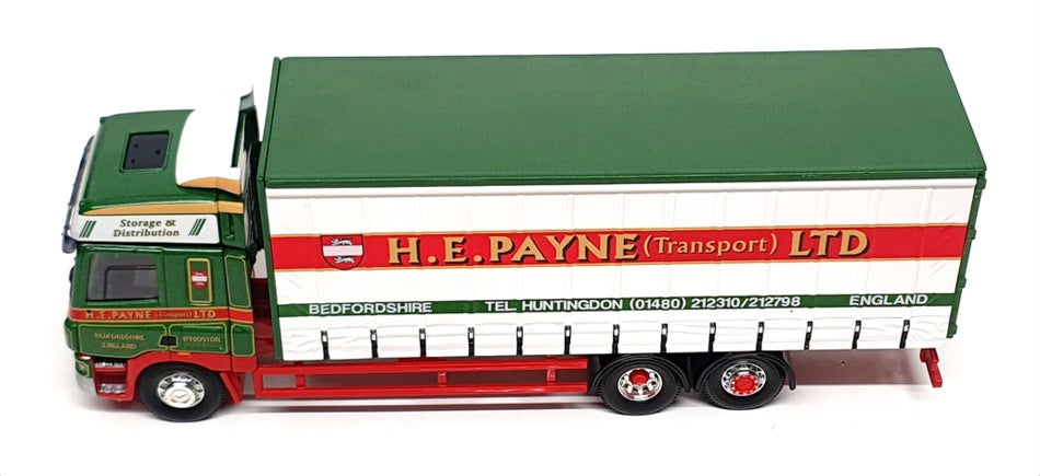 Corgi 1/50 Scale CC13618 - DAF CF Curtainside Lorry (HE Payne) Green/White/Red