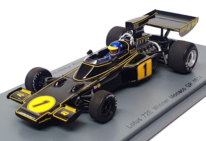 Spark 1/43 Scale S4835 - F1 Lotus 72E #1 Winner Monaco GP 1974 R. Peterson