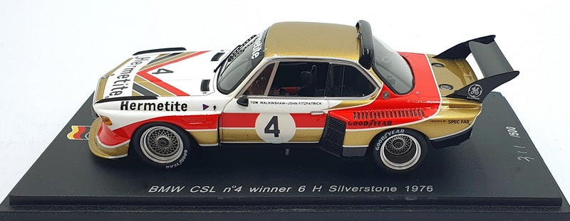 Spark Model 1/43 Scale SG023 BMW CSL #4 1st 6h Silverstone 1976