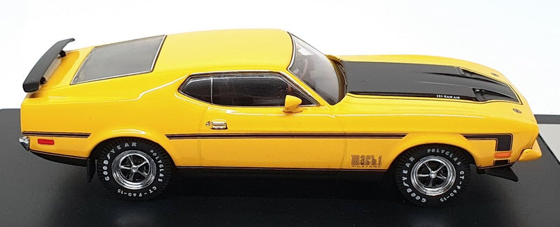 PremiumX 1/43 Scale Diecast PRD397J - 1971 Ford Mustang Mach 1 - Yellow