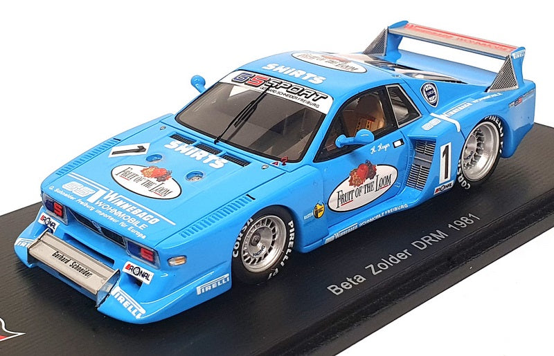 Spark 1/43 Scale SG026 - Lancia Beta #1 DRM Zolder Hans Heyer - Blue