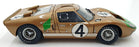 Exoto 1/18 Scale Diecast 18046 - Ford GT40 MKII 1966 Le Mans #4 Gold