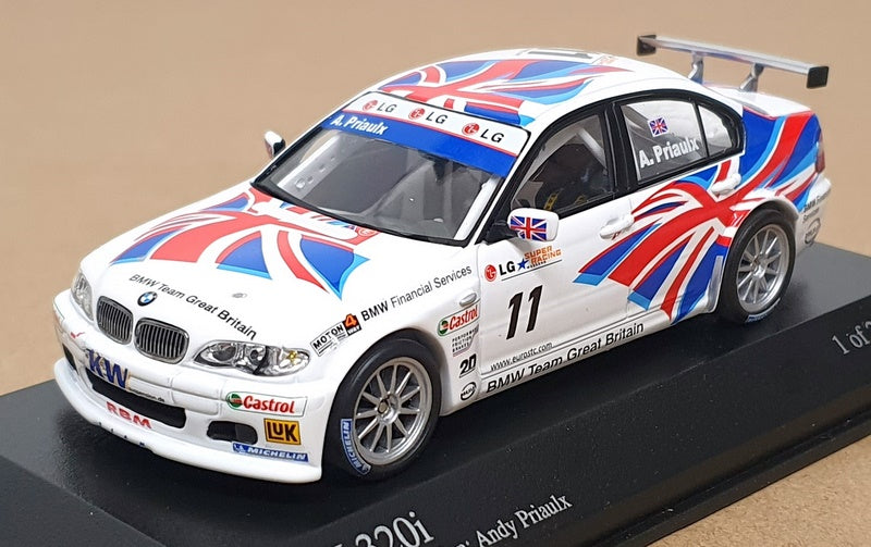 Minichamps 1/43 Scale 400 042411 - BMW 320i #11 ETCC 2004 Champion Priaulx