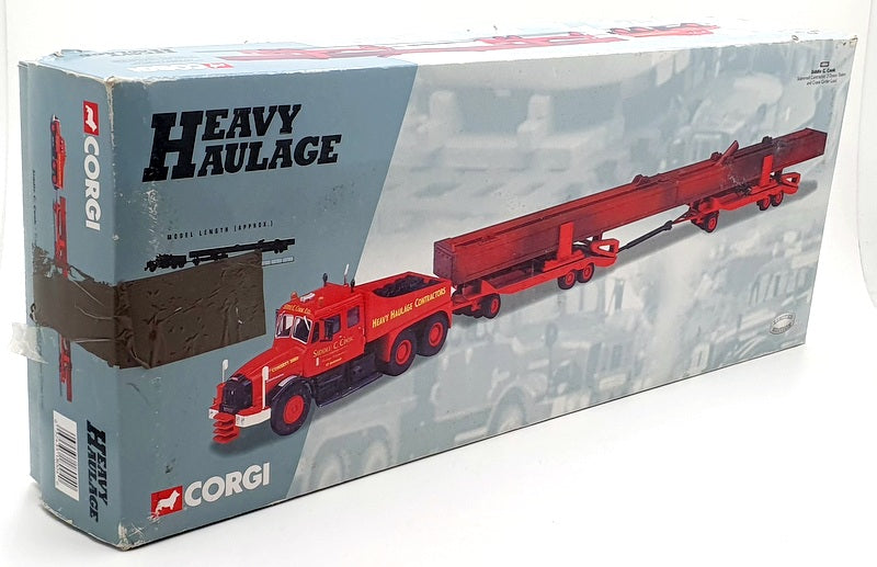 Corgi 1/50 Scale 18004 - Scammell 2 dyson Trailers & Crane Girder Load Siddle