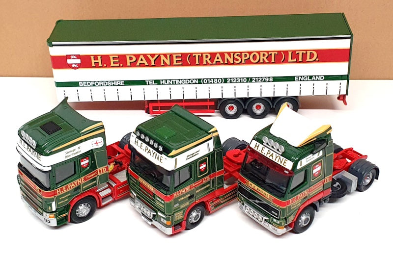 Corgi 1/50 Scale CC99147 - DAF Scania Volvo & Fridge Trailer (H.E. Payne Ltd)