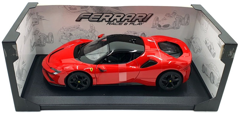 Burago 1/18 Scale Diecast 18-16015 - Ferrari SF90 Stradale - Red