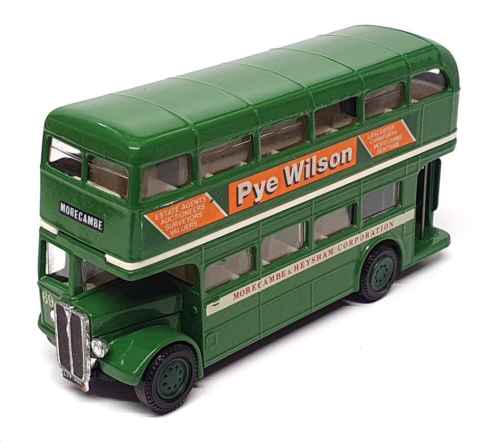 Corgi Appx 12cm Long C599/6 - AEC D/Deck Bus "Morcambe" - Green