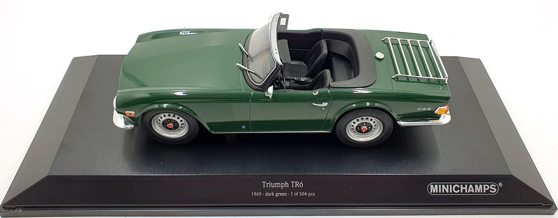 Minichamps 1/18 Scale 155 132036 - Triumph TR6 1969 LHD - Dark Green