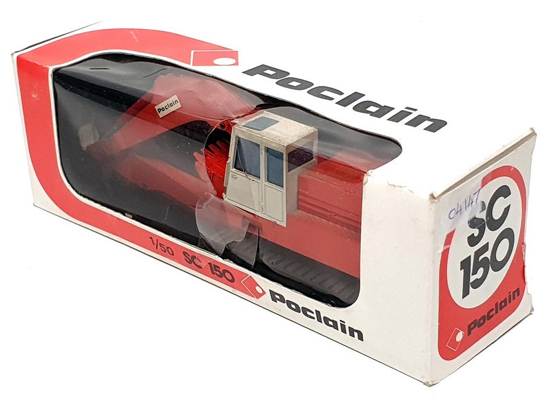 Gescha 1/50 Scale Diecast 04147 - Poclain SC 150 Excavator - Red