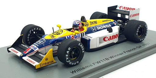 Spark 1/43 Scale S7482 - Williams FW11B Winner French GP F1 1987 #5