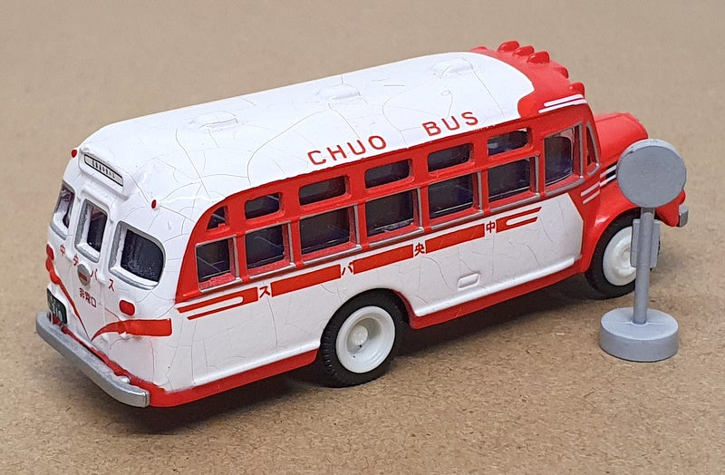 Targa 1/110 Scale 654 - Showa Omohide Bus Japan Transport - Red/White