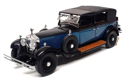 Franklin Mint 1/24 Scale F1511BB - 1929 Rolls Royce Phantom 1 - Blue/Black