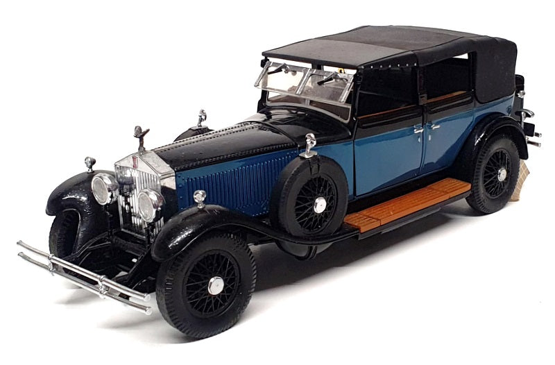 Franklin Mint 1/24 Scale F1511BB - 1929 Rolls Royce Phantom 1 - Blue/Black