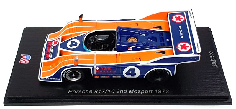 Spark 1/43 Scale US163 - Porsche 917/10 2nd #4 Mosport 1973 - Orange/Blue