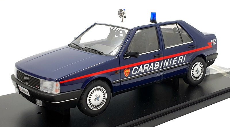 Mitica 1/18 Scale 201006-D - 1988 Fiat Croma 2.0 Turbo IE Blue White Carabinieri