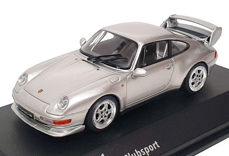 Solido 1/43 Scale S4313803 - Porsche 993 Carrera RS Clubsport - Polar Silver