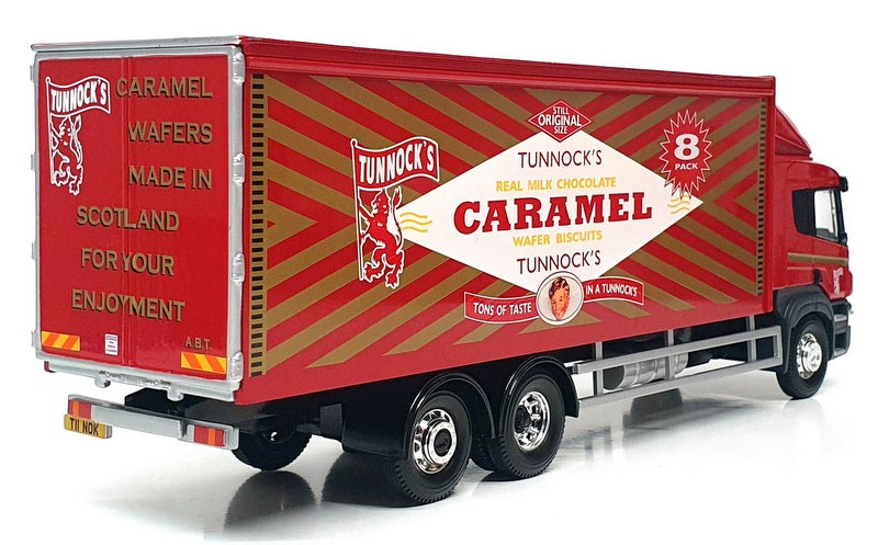 Corgi 1/50 Scale Diecast CC14202 - Scania P Box Lorry (Tunnock's) Red