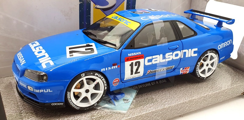 Solido 1/18 Scale Diecast S1804307 - Nissan Skyline GT-R34 Calsonic 2000 Tribute