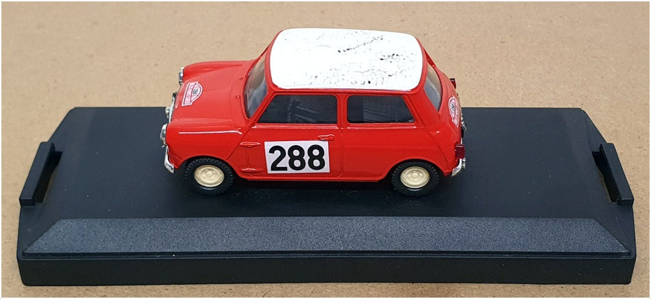 Vitesse 1/43 Scale 58SM77 - Morris Mini #288 Monte Carlo 1963 - Red/White Roof