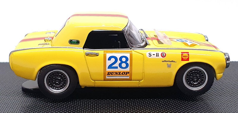 Ebbro 1/43 Scale 43934 - Honda S800 Racing 1967 Suzuka 1000Km #28 - Yellow