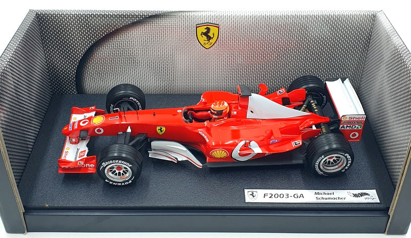 Hot Wheels 1/18 Scale Diecast B1023 - Michael Schumacher Ferrari 2003-GA