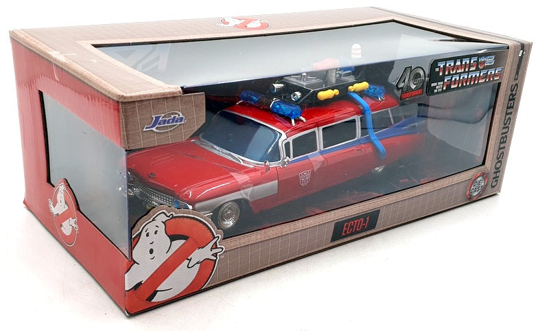 Jada 1/24 Scale Diecast 35466 - Transformers Ghostbusters Ecto-1 - Red