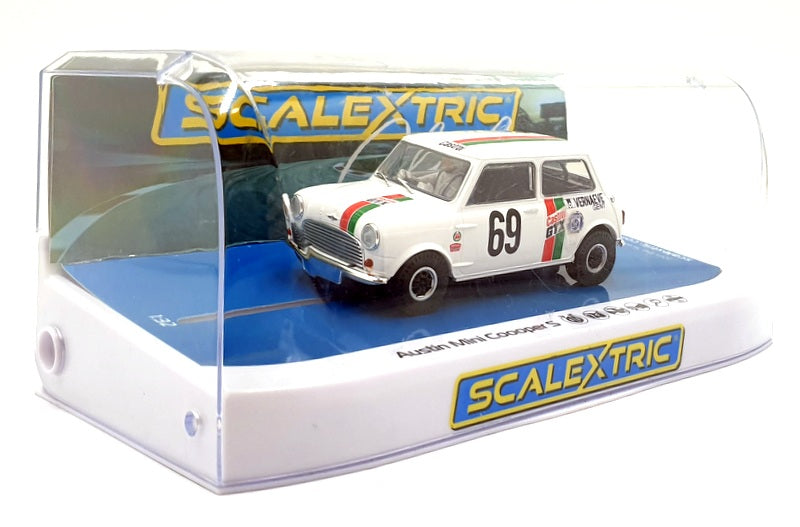 Scalextric 1/32 Scale Slot Car C4438 - Austin Mini Cooper S Castrol 2024 #69