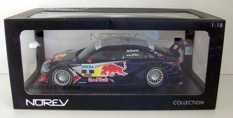 Norev 1/18 Scale - 188332 Red Bull Audi A4 DTM 2009 M. Ekstrom