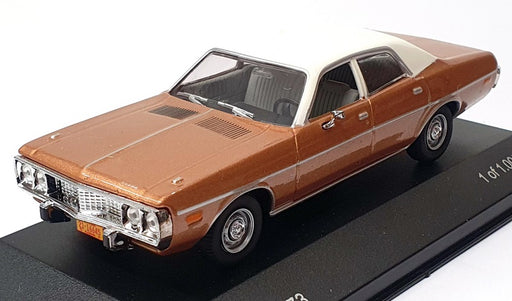 Whitebox 1/43 Scale WB124 - 1973 Dodge Coronet - Met Brown/White