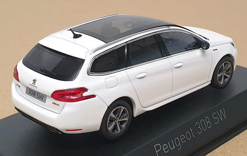 Norev 1/43 Scale 47318 - 2017 Peugeot 308 SW GT Line - Pearl White