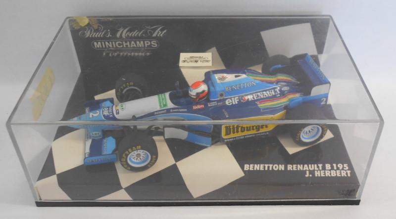 Minichamps F1 1/43 Scale - 430 950002 BENNETON RENAULT B195 J.HERBERT