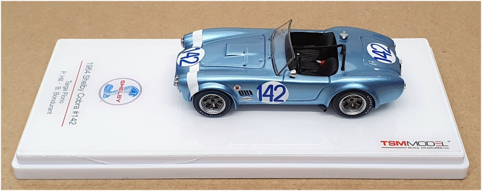 TSM 1/43 Scale TSM430350 - 1964 Shelby Cobra #142 Targa Florio Hill/Bondurant