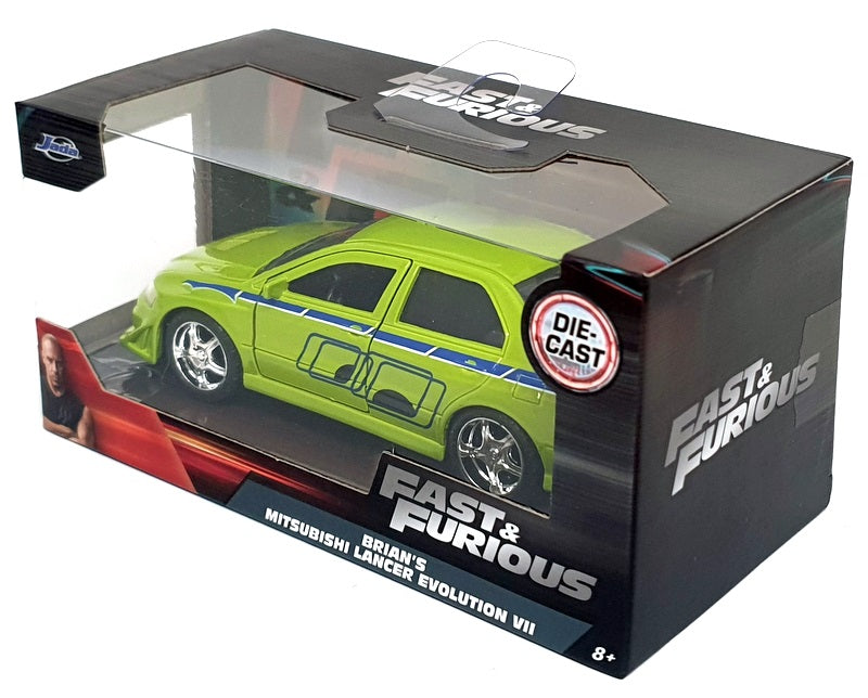 Jada 1/32 Scale 99789 - Fast & Furious Brians Mitsubishi Lancer Evo VII Lt Green