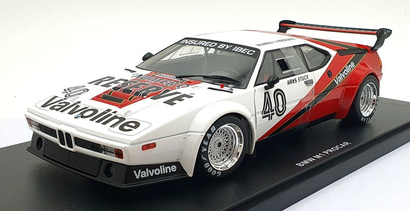 Werk83 1/18 Scale Diecast W1803012 BMW M1 ProCar #40 1st Monaco Stuck