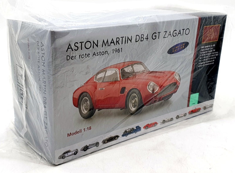 CMC 1/18 Scale Diecast M-146 Aston Martin DB4 GT Zagato 1961 - Red