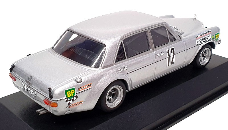 Minichamps 1/43 Scale 400 713412 Mercedes Benz 300 SEL 6.8 AMG 12H P Ricard 1971