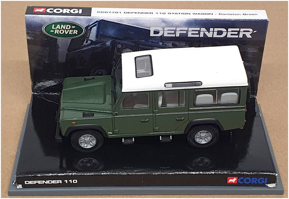 Corgi 1/43 Scale CC07701 - Land Rover Defender 110 Stn Wagon - Coniston Green