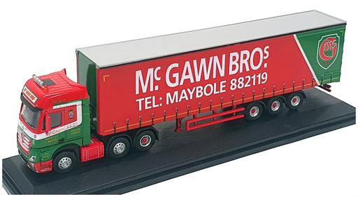 Oxford Diecast 1/76 Scale 76MB007 - Mercedes Actros GSC (McGawn Bros) Red/Green