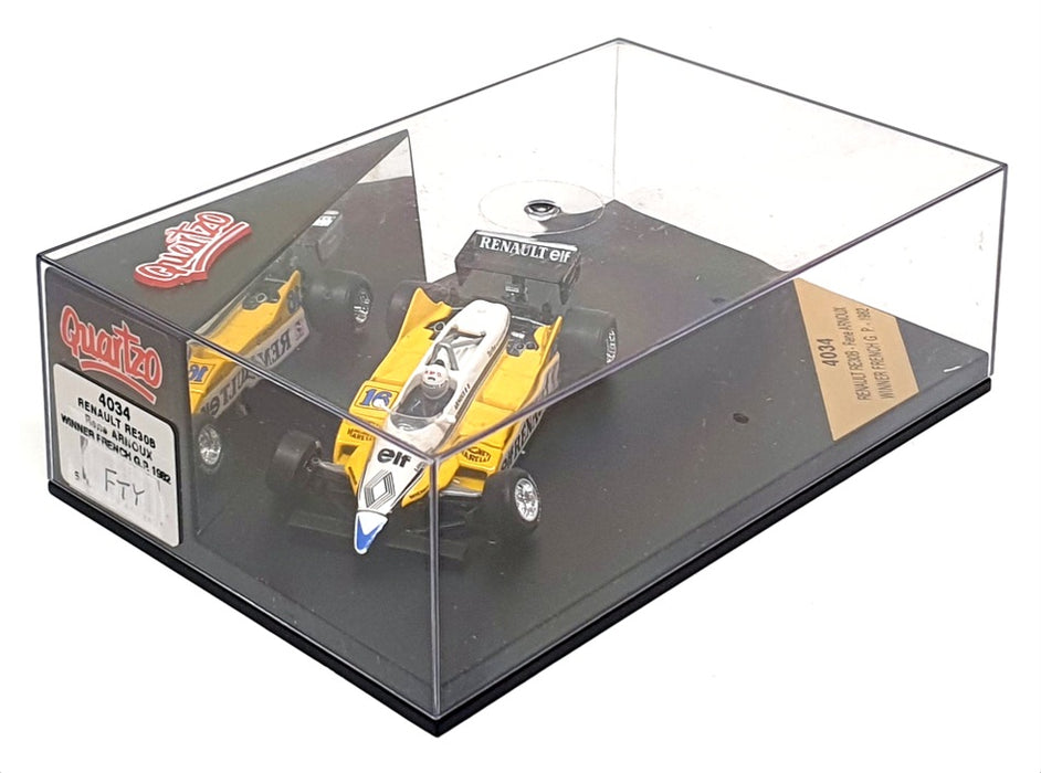 Quartzo 1/43 Scale 4034 - F1 Renault RE30B 1st #16 French GP 1982 Rene Arnoux