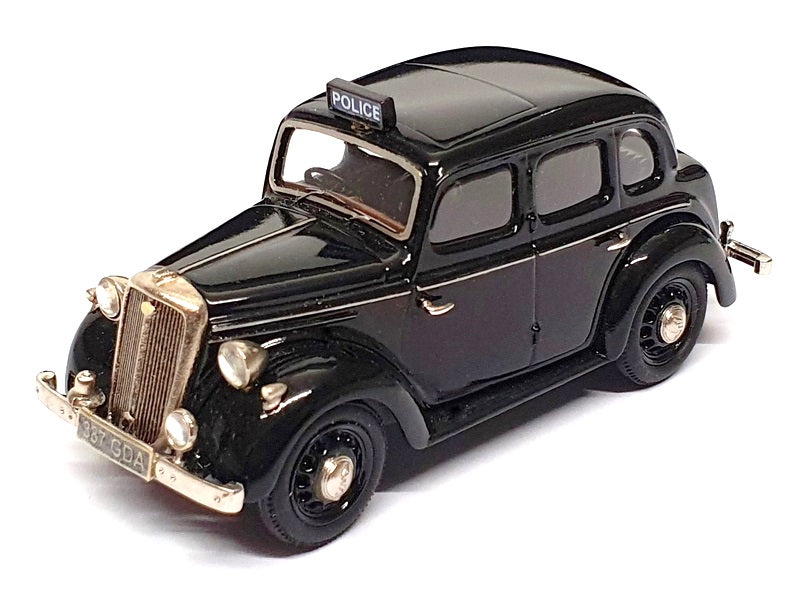 Crossway Models 1/43 Scale CP24 - Wolseley 8 Saloon Police Car - Black