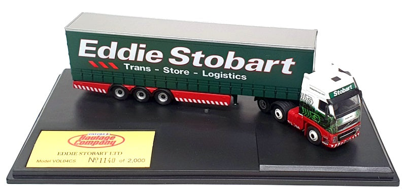 Oxford Diecast 1/76 Scale VOL04CS - Volvo FH Curtainside Truck (Stobart)