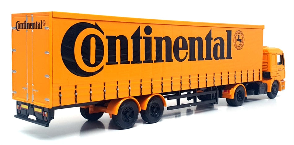 Corgi 1/50 Scale 75802 - MAN Curtainside Truck (Continental) Orange